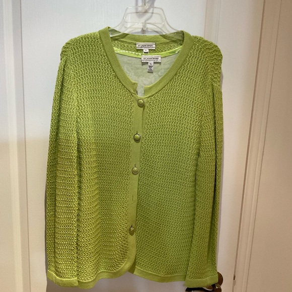 ST JOHN CARDIGAN SWEATER WITH MATCHING T SHIRT - Picture 2 of 4